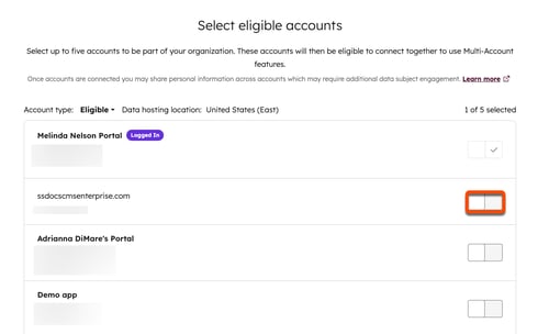 Set up multi-account management